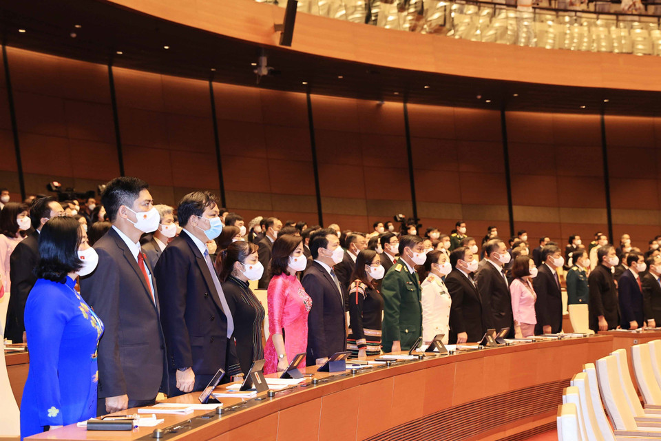 Lễ khai mạc diễn ra tại Phòng họp Diên Hồng, Nhà Quốc hội ở Thủ đô Hà Nội. (Ảnh: Thống Nhất/TTXVN)