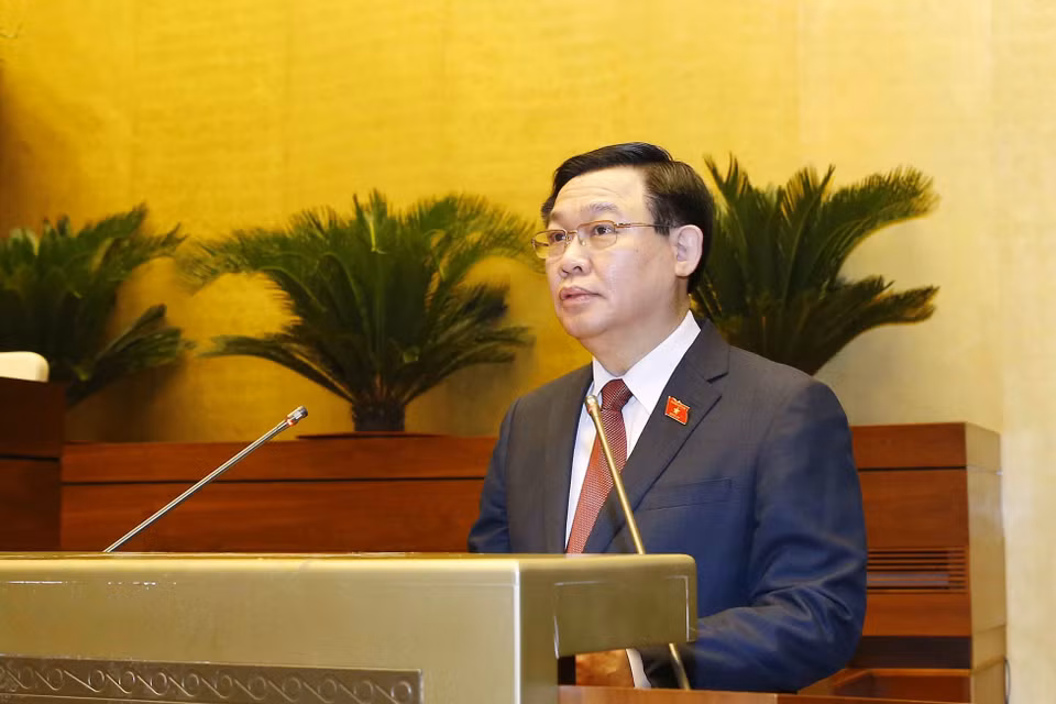 Chủ tịch Quốc hội khóa XIV Vương Đình Huệ. (Ảnh: Doãn Tấn/TTXVN)