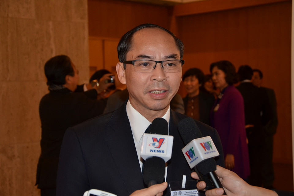 Ông Nguyễn Thiện, Phó Chủ tịch thường trực tỉnh Hà Tĩnh trả lời phỏng vấn TTXVN. (Ảnh: Bích Hà)