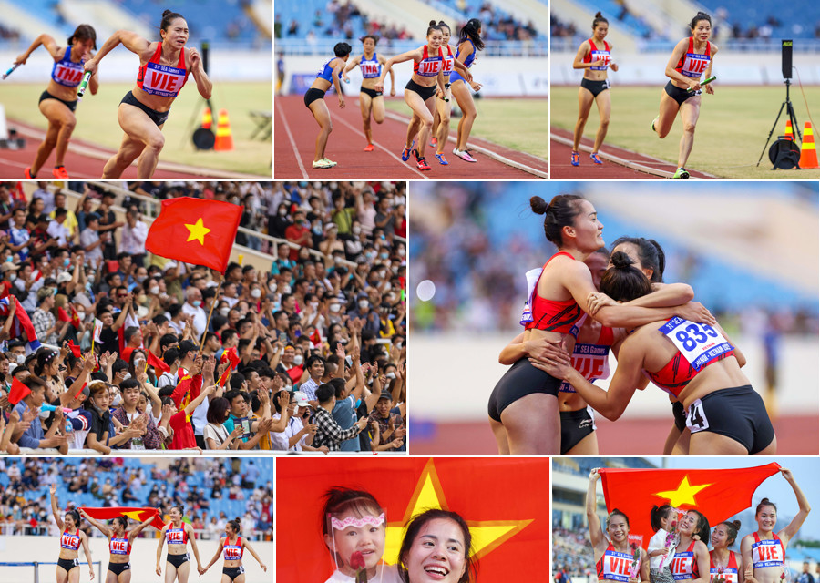 Tác phẩm 'Những đóa hồng gai điền kinh Việt Nam' từ tác giả Võ Hoàng Triều (TP.HCM). (Ảnh: NSNA VN)