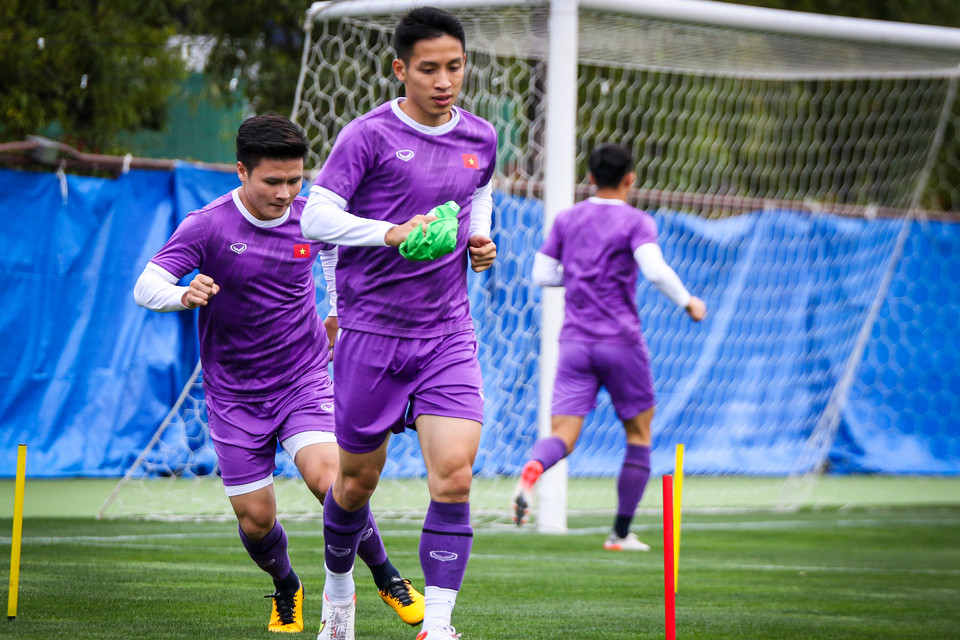 Đội trưởng Hùng Dũng cho biết toàn đội đang rất tự tin trước đối thủ hàng đầu châu Á. (Ảnh: VFF)