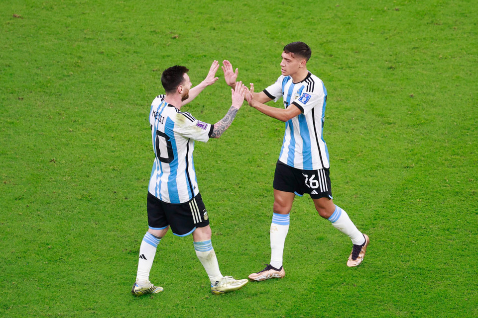 Đây là bàn thắng thứ 8 sau 21 trận tại đấu trường World Cup của Messi. (Ảnh: Hải An/Vietnam+)