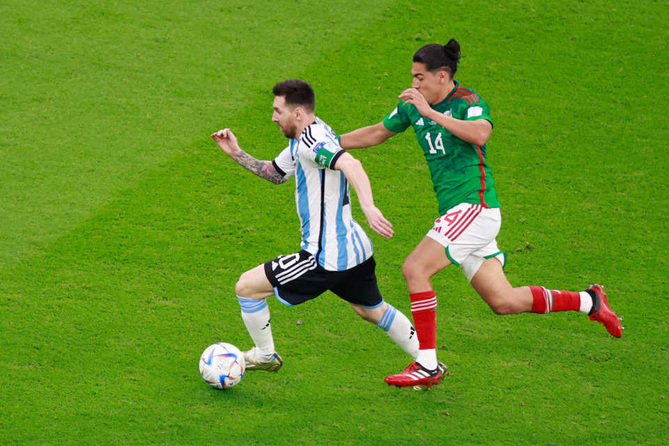 Tuy nhiên, trong tình cảnh ấy, phẩm chất ngôi sao của Messi đã được thể hiện rõ nét nhất. (Ảnh: Hải An/Vietnam+)