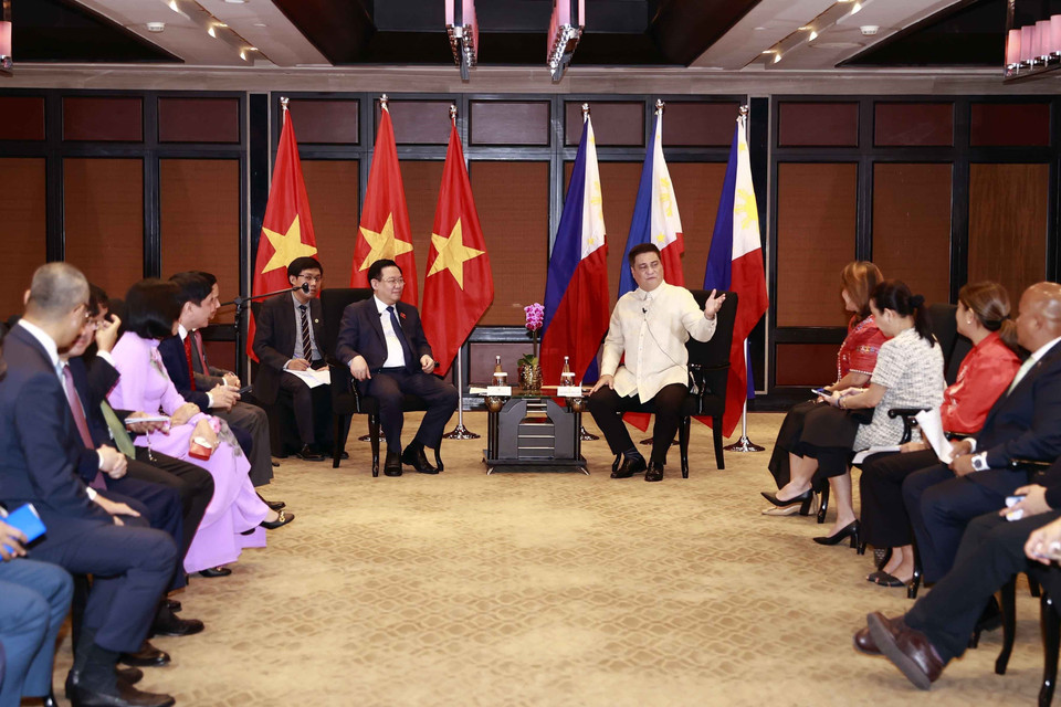 Quang cảnh hội đàm. (Ảnh: Doãn Tấn/TTXVN)