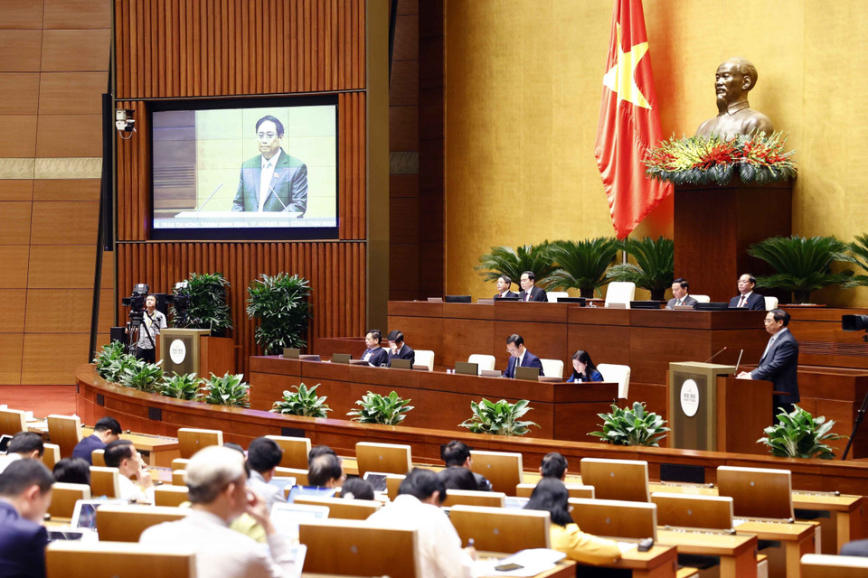 Quang cảnh phiên làm việc chiều 5/11. (Ảnh: Doãn Tấn/TTXVN)