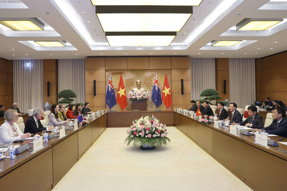 Quang cảnh buổi tiếp. (Ảnh: Doãn Tấn/TTXVN)