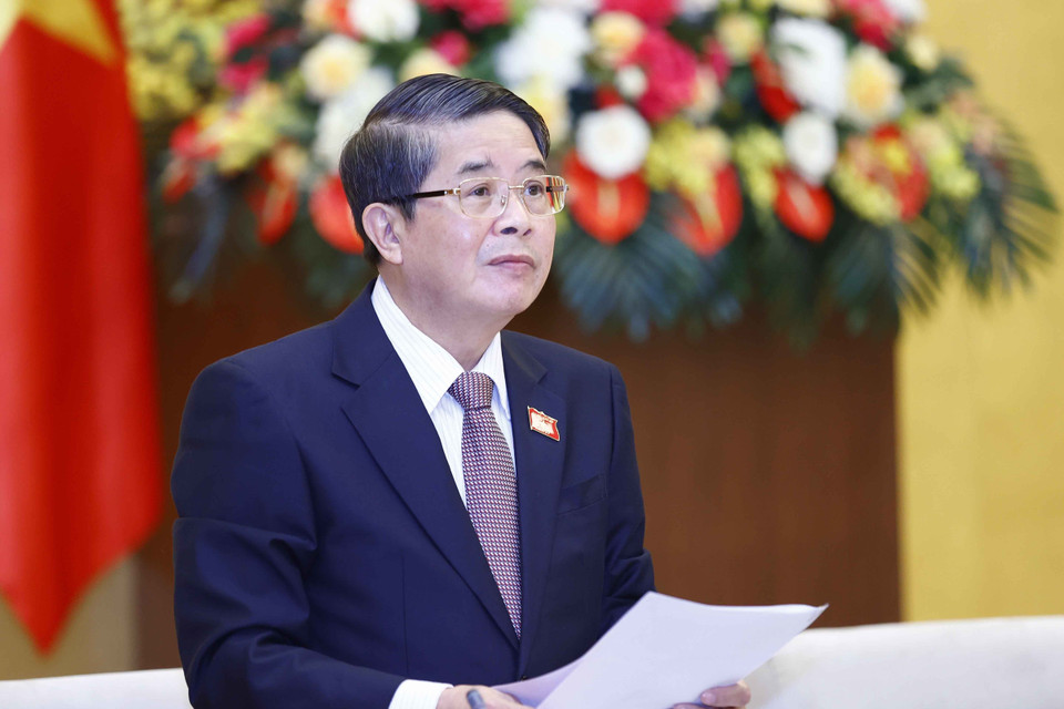 Phó Chủ tịch Quốc hội Nguyễn Đức Hải phát biểu. (Ảnh: Doãn Tấn/TTXVN)