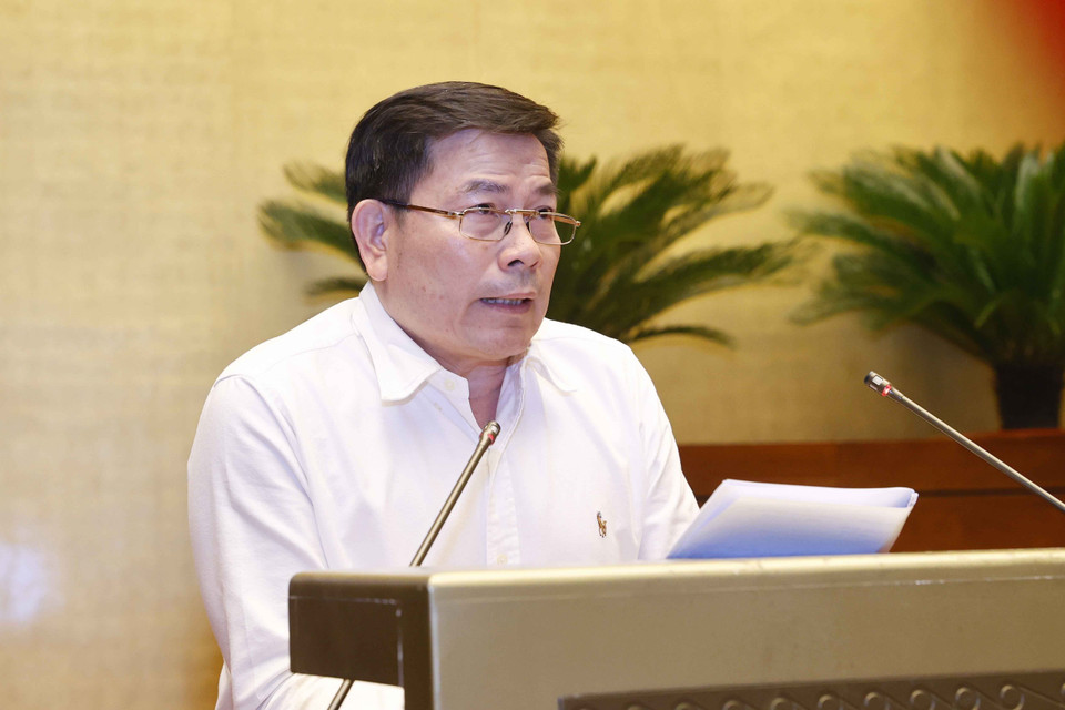 Phó Tổng Thanh tra Chính phủ Trần Văn Minh phát biểu. (Ảnh: Doãn Tấn/TTXVN)