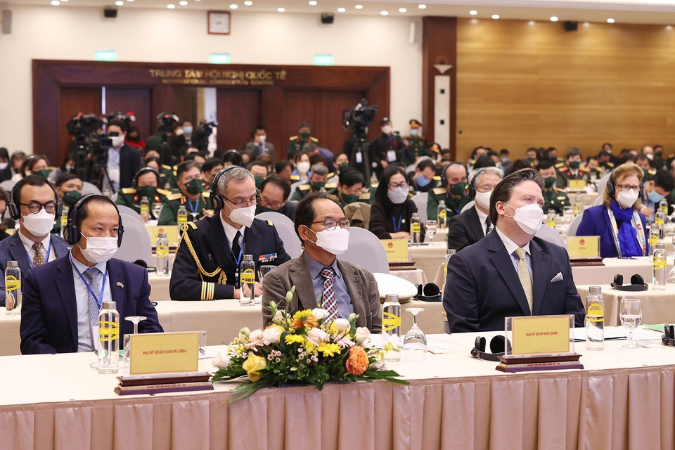 Đại biểu các tổ chức quốc tế tham dự hội nghị. (Ảnh: Dương Giang/TTXXVN)