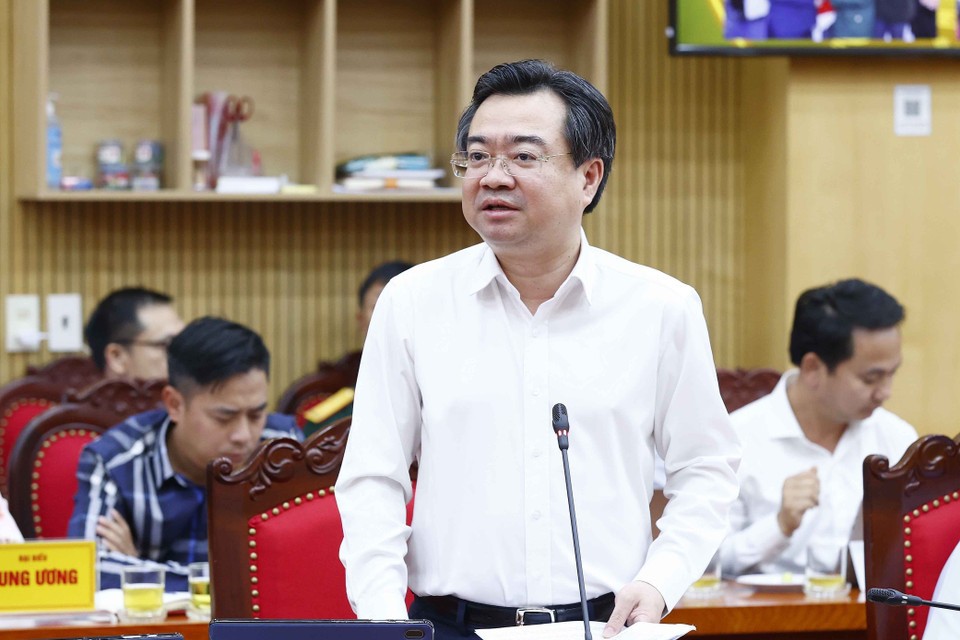 Ông Nguyễn Thanh Nghị, Ủy viên Trung ương Đảng, Bộ trưởng Bộ Xây dựng phát biểu. (Ảnh: Doãn Tấn/TTXVN)