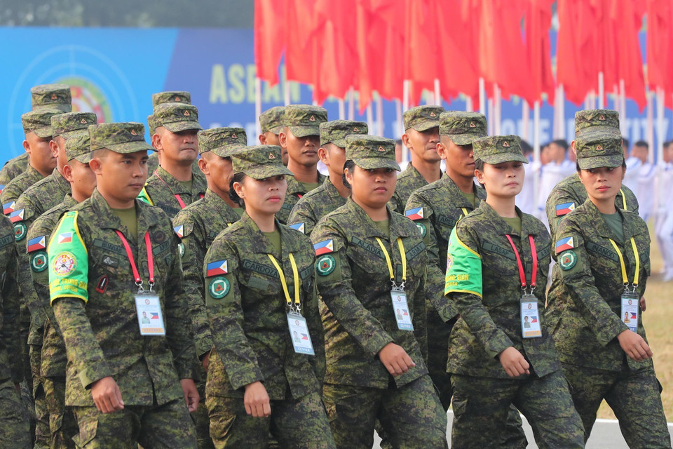 Các đội tuyển tham gia giải. (Ảnh: Trọng Đức/TTXVN)