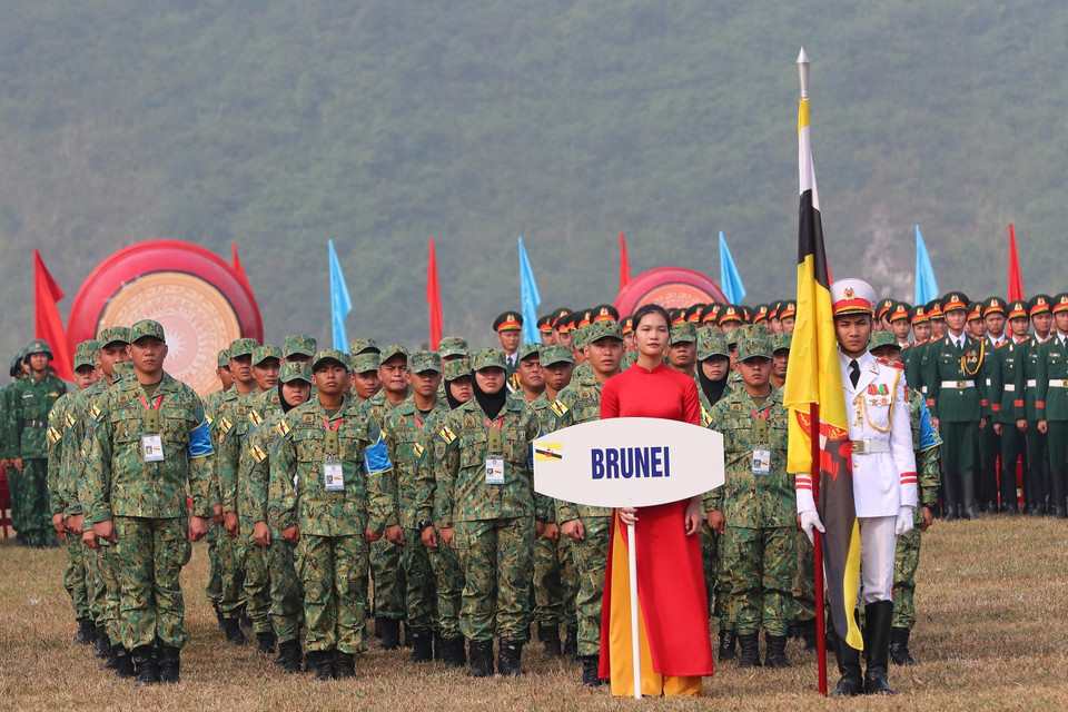 Đội tuyển Brunei tham gia giải. (Ảnh: Trọng Đức/TTXVN)