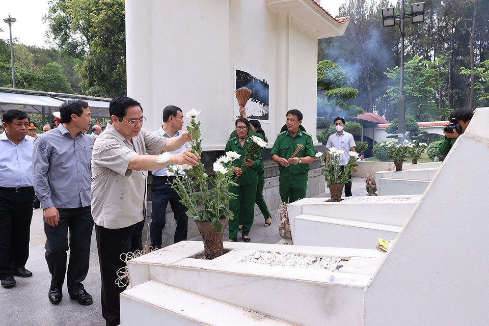 Khu Di tích lịch sử Ngã ba Đồng Lộc (huyện Can Lộc) là nơi ghi danh hơn 4.000 liệt sỹ thanh niên xung phong cả nước. (Ảnh: Dương Giang/TTXVN)