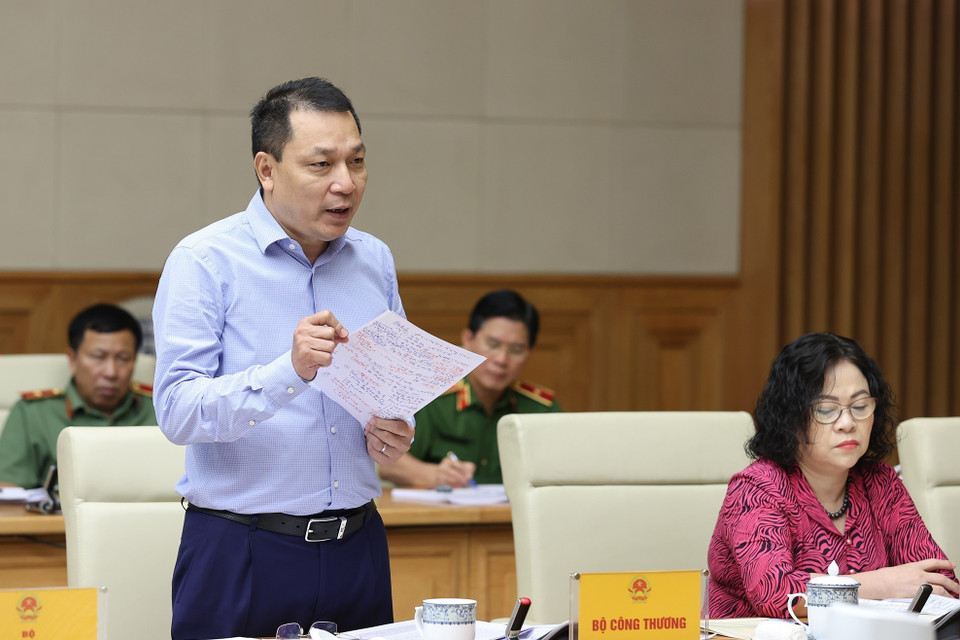 Thứ trưởng Bộ Công thương Đặng Hoàng An phát biểu. (Ảnh: Dương Giang/TTXVN)