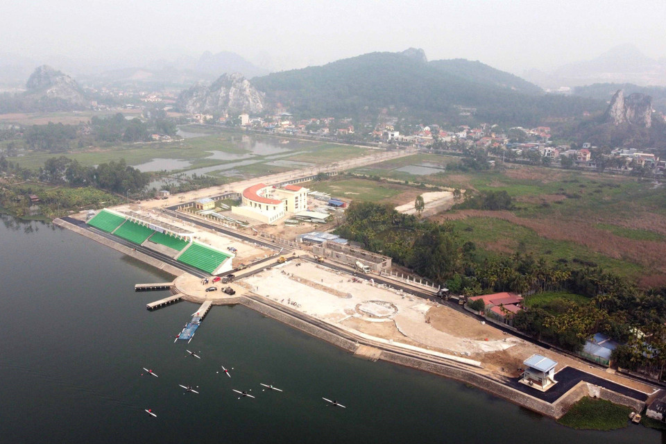 Việc nâng cấp, cải tạo cơ sở vật chất Khu huấn luyện đua thuyền thành phố Hải Phòng đã cơ bản hoàn thành. (Ảnh: Hoàng Ngọc/TTXVN)