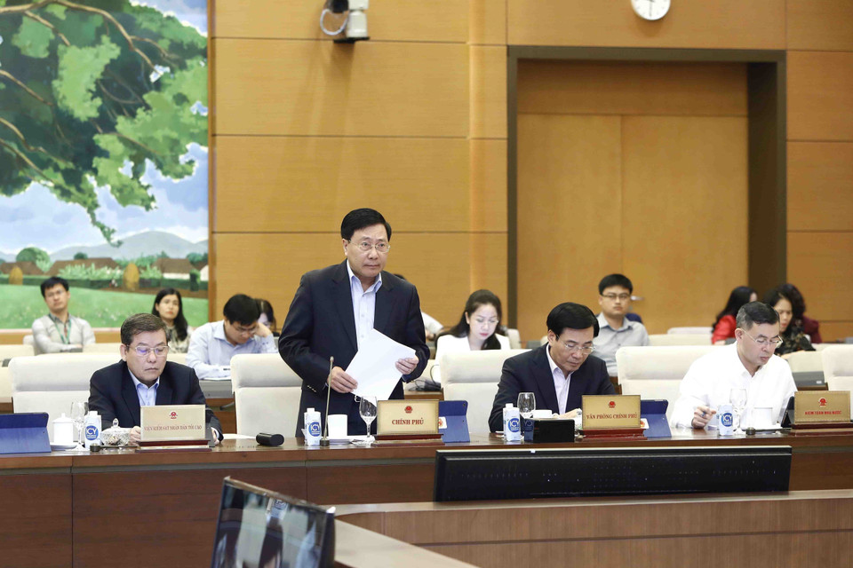 Phó Thủ tướng Thường trực Chính phủ Phạm Bình Minh phát biểu. (Ảnh: An Đăng/TTXVN)