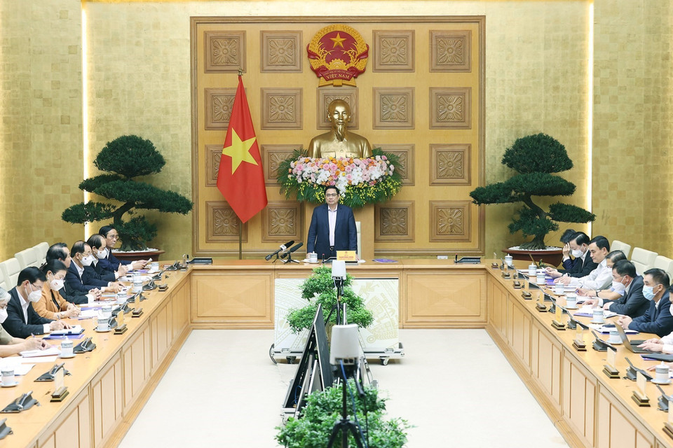 Quang cảnh buổi làm việc. (Ảnh: Dương Giang/TTXVN)