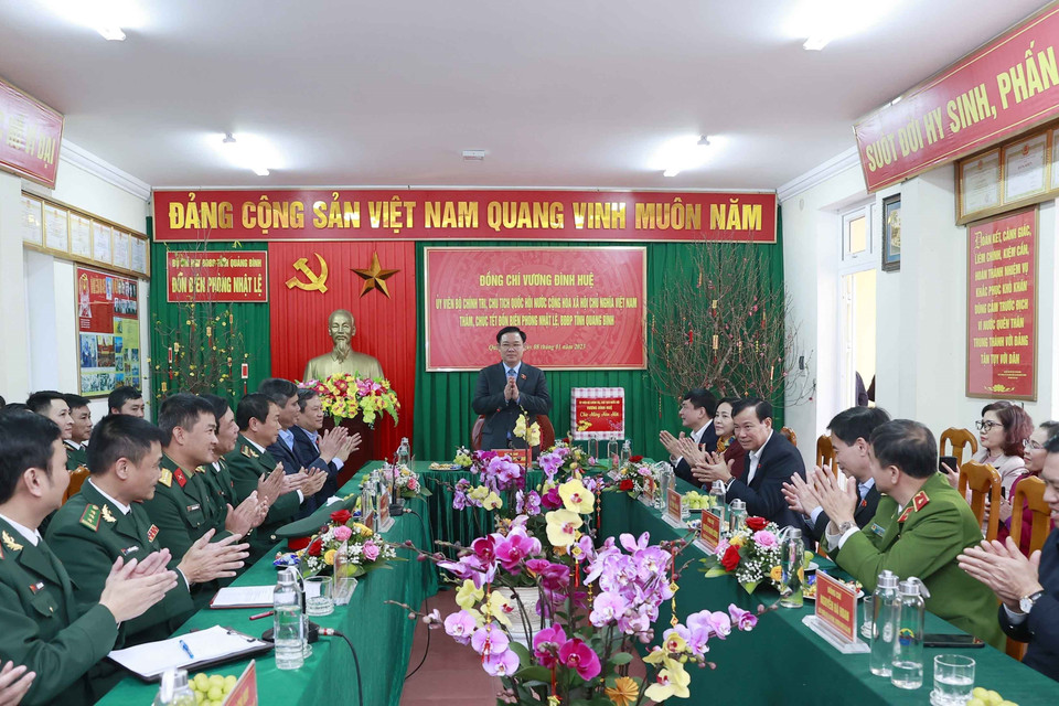 Chủ tịch Quốc hội Vương Đình Huệ phát biểu. (Ảnh: Doãn Tấn/TTXVN)