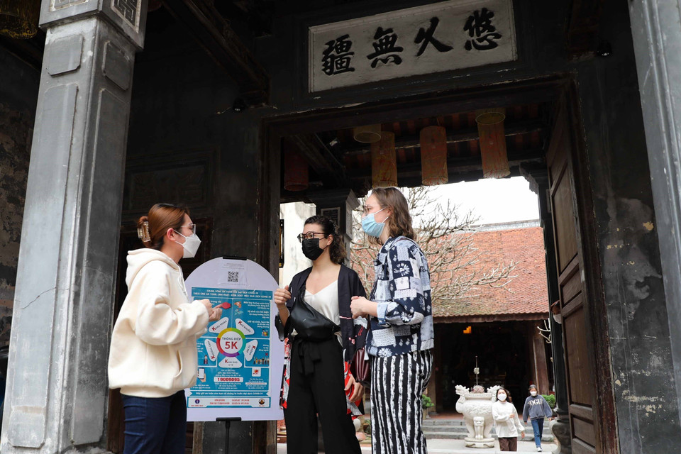 Tổng thu du lịch trong quý 1 của Hà Nội ước đạt khoảng 7.800 tỷ đồng, tăng 45,3% so cùng kỳ năm 2021. (Ảnh: Thanh Tùng/TTXVN)