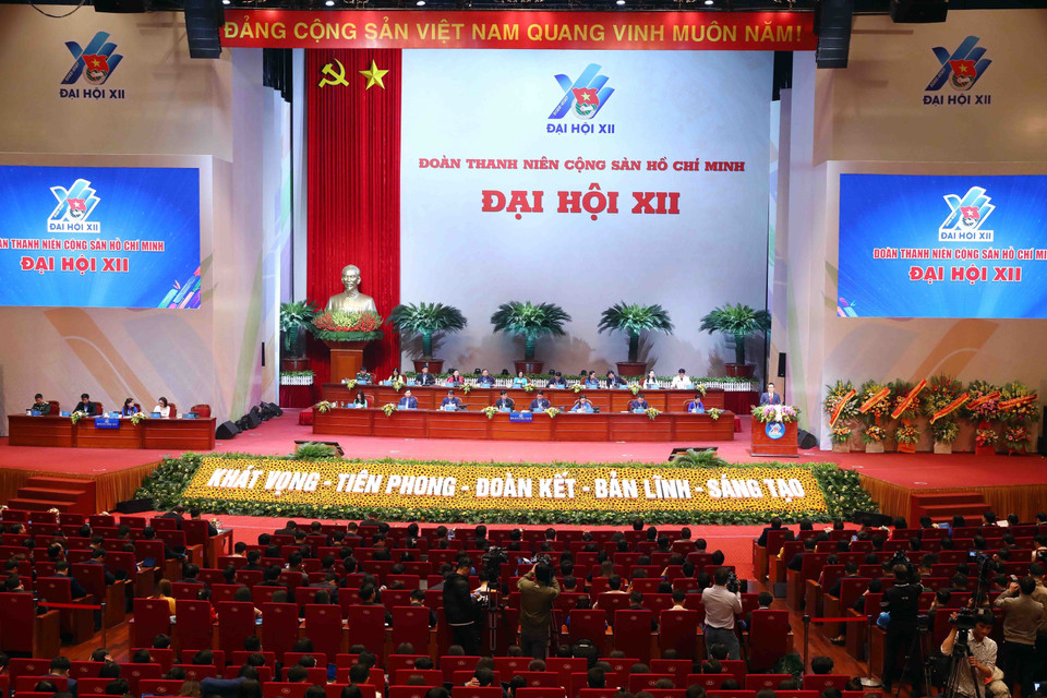 Quang cảnh phiên bế mạc đại hội. (Ảnh: Phạm Kiên/TTXVN)