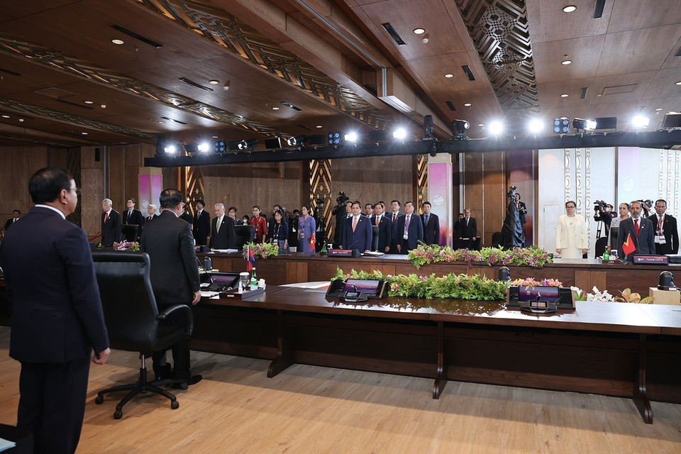 Lễ khai mạc Hội nghị Cấp cao Hiệp hội các quốc gia Đông Nam Á (ASEAN) lần thứ 42. (Ảnh: Dương Giang/TTXVN)