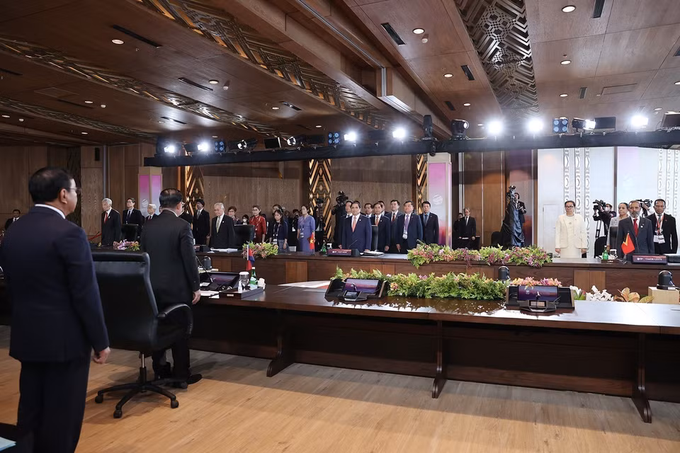 Lễ khai mạc Hội nghị Cấp cao Hiệp hội các quốc gia Đông Nam Á (ASEAN) lần thứ 42. (Ảnh: Dương Giang/TTXVN)