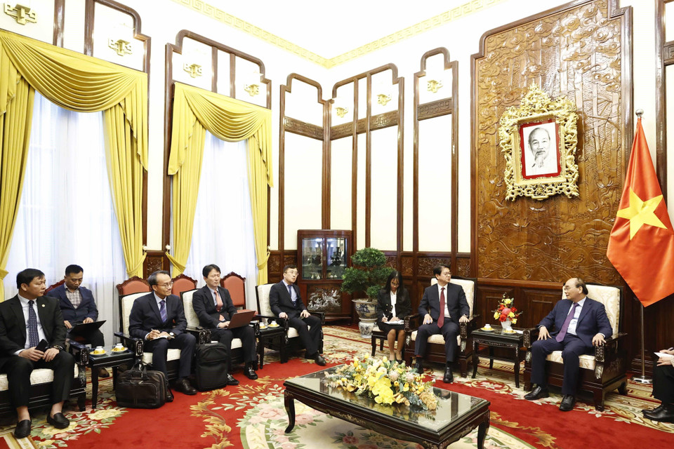 Ông Seong Ghi-hong, Chủ tịch, Giám đốc điều hành Hãng Thông tấn Yonhap của Hàn Quốc đang có chuyến thăm Việt Nam từ ngày 13-16/12. (Ảnh: Thống Nhất/TTXVN)