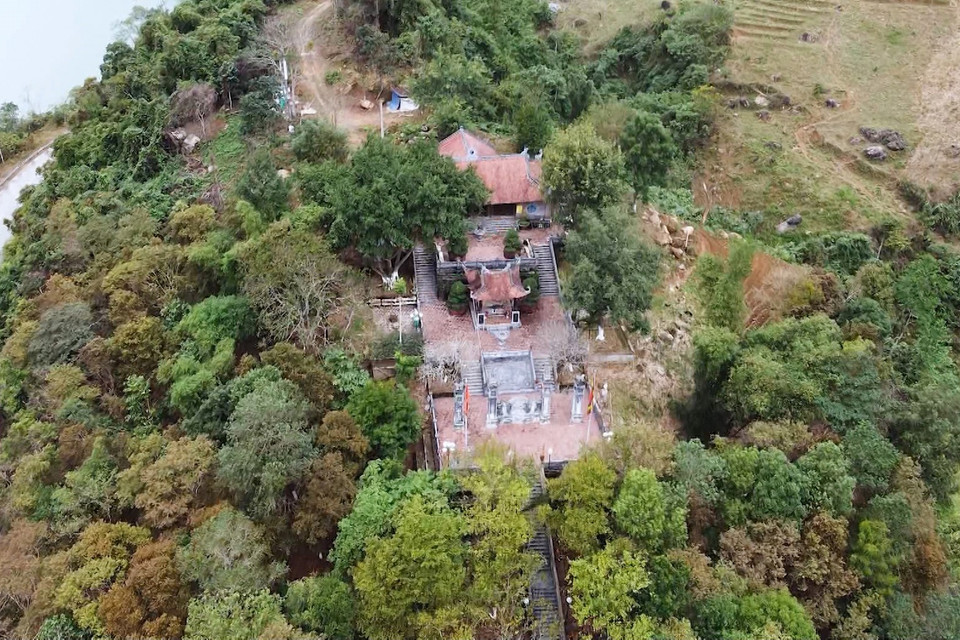 Toàn cảnh Đền thờ Vua Lê Lợi, ở xã Lê Lợi, huyện Nậm Nhùn, tỉnh Lai Châu. (Ảnh: Nguyễn Oanh/TTXVN)