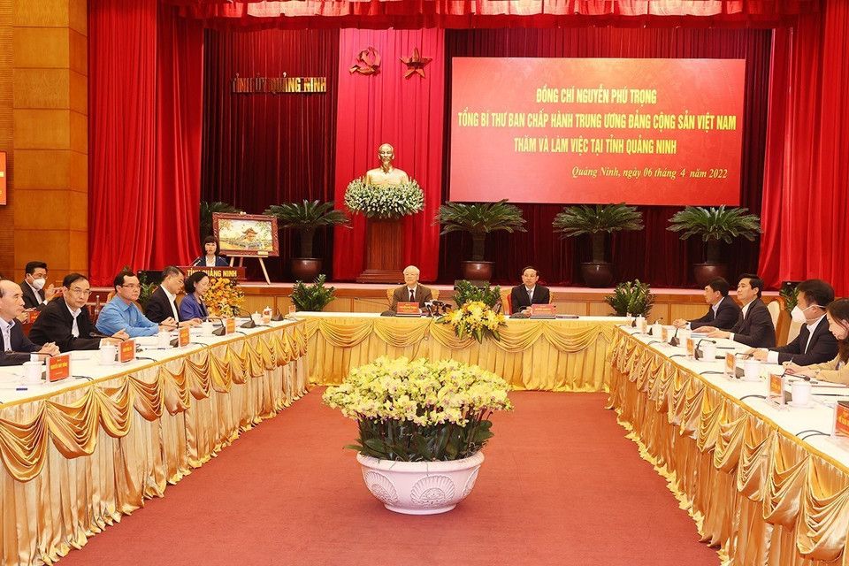 Quang cảnh buổi làm việc. (Ảnh: Trí Dũng/TTXVN)