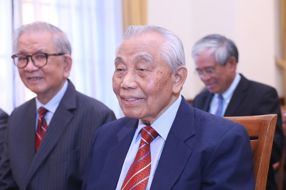 Ông Nguyễn Mạnh Cầm, nguyên Ủy viên Bộ Chính trị, Phó Thủ tướng Chính phủ, Bộ trưởng Ngoại giao. (Ảnh: Lâm Khánh/TTXVN)