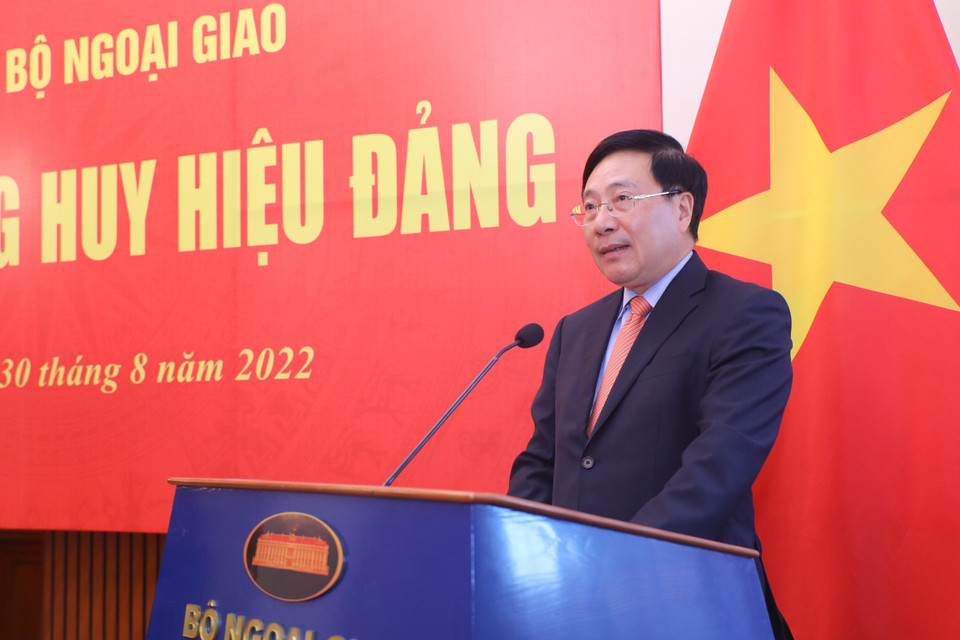 Phó Thủ tướng Thường trực Phạm Bình Minh phát biểu. (Ảnh: Lâm Khánh/TTXVN)