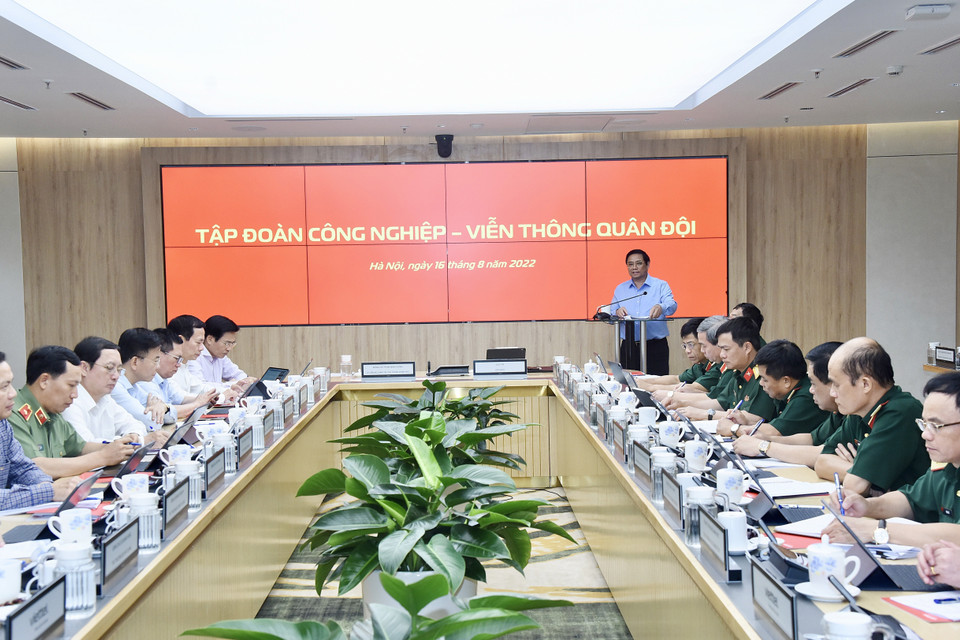 Quang cảnh buổi làm việc. (Ảnh: Dương Giang/TTXVN)