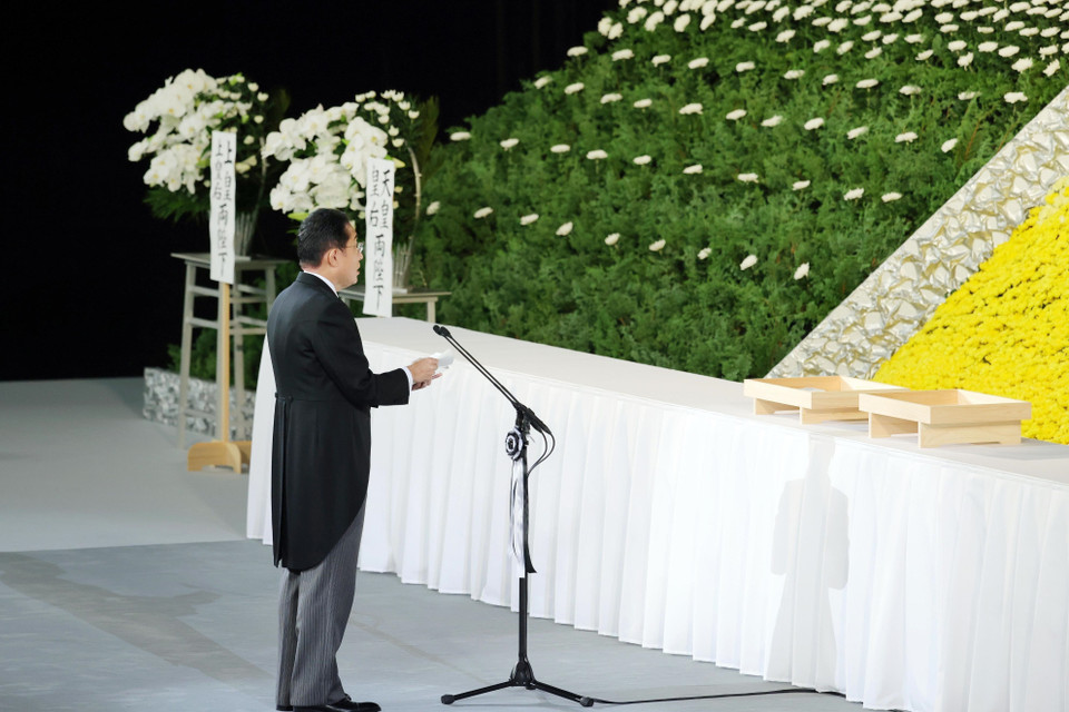  Thủ tướng Nhật Bản Fumio Kishida cũng đánh giá cao các di sản của cố Thủ tướng Abe. (Ảnh: Kyodo/TTXVN) 