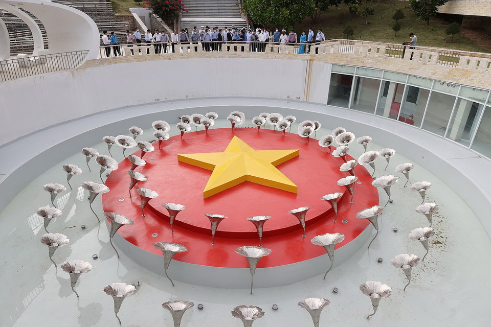 Khu tưởng niệm các chiến sỹ Gạc Ma. (Ảnh: Dương Giang/TTXVN)