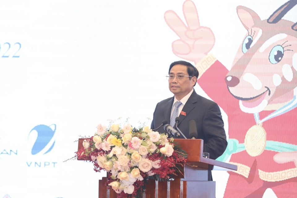 Thủ tướng Chính phủ Phạm Minh Chính phát biểu. (Ảnh: Minh Quyết/TTXVN)