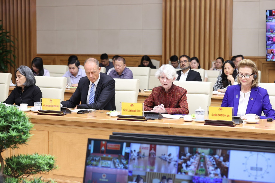 Đại diện các tổ chức quốc tế tại Việt Nam tham dự hội nghị. (Ảnh: Dương Giang/TTXVN)