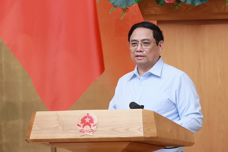 Chính phủ họp phiên thường kỳ tháng 7/2023 để đánh giá tình hình kinh tế-xã hội tháng 7 và 7 tháng của năm 2023; chương trình phục hồi và phát triển kinh tế-xã hội; phân bổ, giải ngân vốn đầu tư công; triển khai 3 Chương trình mục tiêu quốc gia. (Ảnh: Dương Giang/TTXVN)