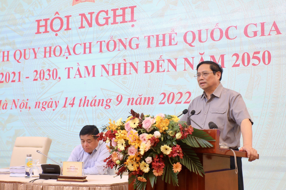 Thủ tướng Phạm Minh Chính phát biểu chỉ đạo tại Hội nghị. (Ảnh: Dương Giang/TTXVN)