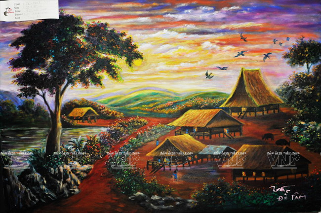 Tác phẩm Hoàng hôn cao nguyên.