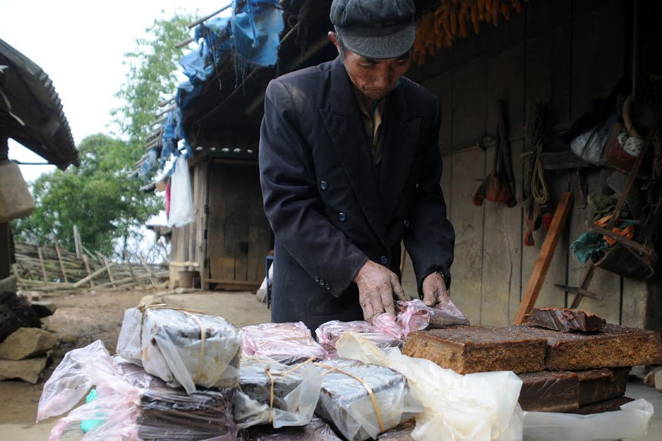  Thành phẩm đường phên chuẩn. (Ảnh: Nguyễn Công Hải/Vietnam+)