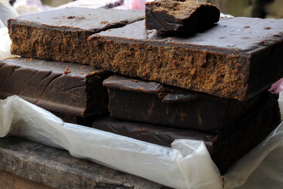  Thành phẩm đường phên chuẩn. (Ảnh: Nguyễn Công Hải/Vietnam+)