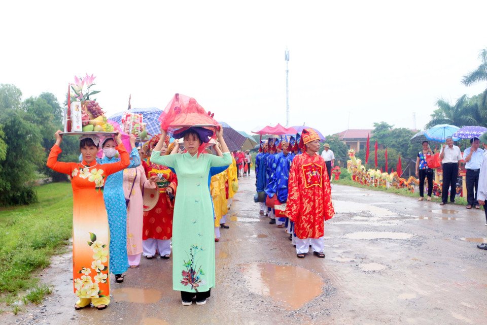 Lễ cáo yết. (Ảnh: Đại Nghĩa/TTXVN)