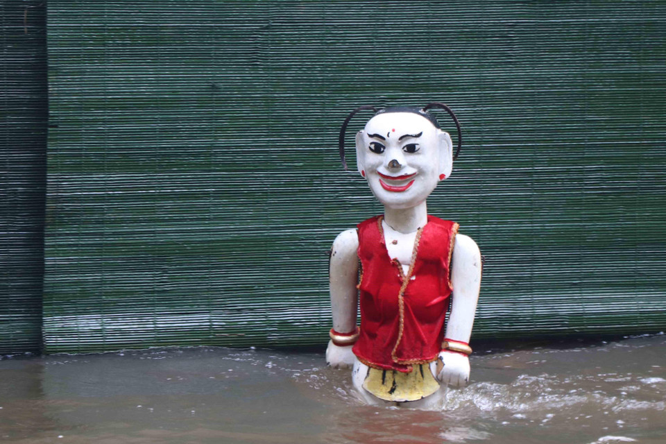 Nhân vật chú Tễu. (Ảnh: Diệp Trương/TTXVN)