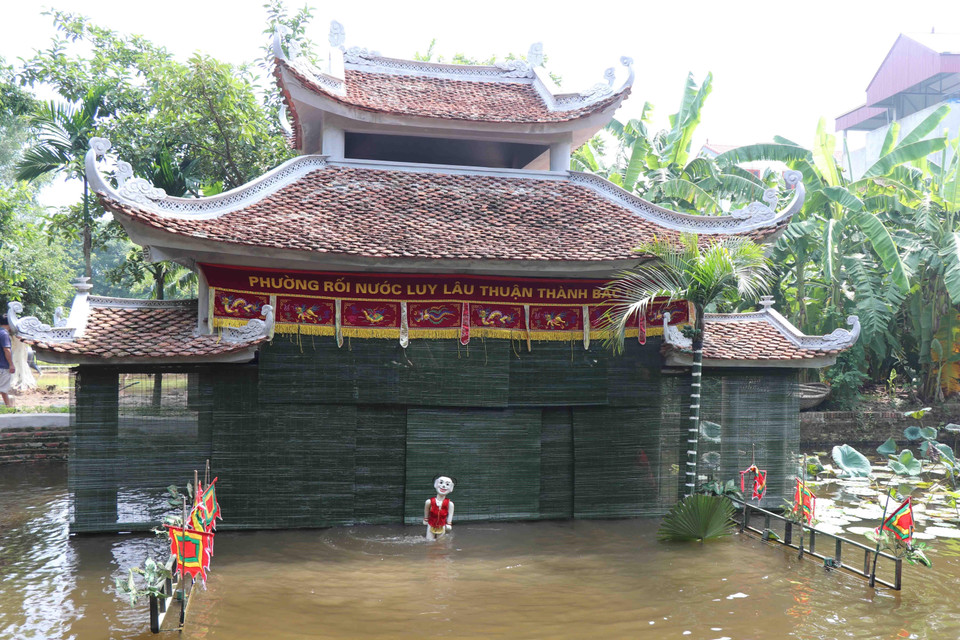 Thủy đình biểu diễn của phường múa rối nước Đồng Ngư, xã Ngũ Thái (Thuận Thành, Bắc Ninh). (Ảnh: Diệp Trương/TTXVN)