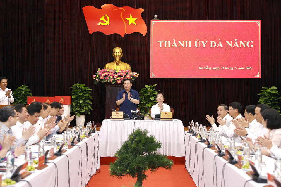 Toàn cảnh buổi làm việc. (Ảnh: Doãn Tấn/TTXVN)