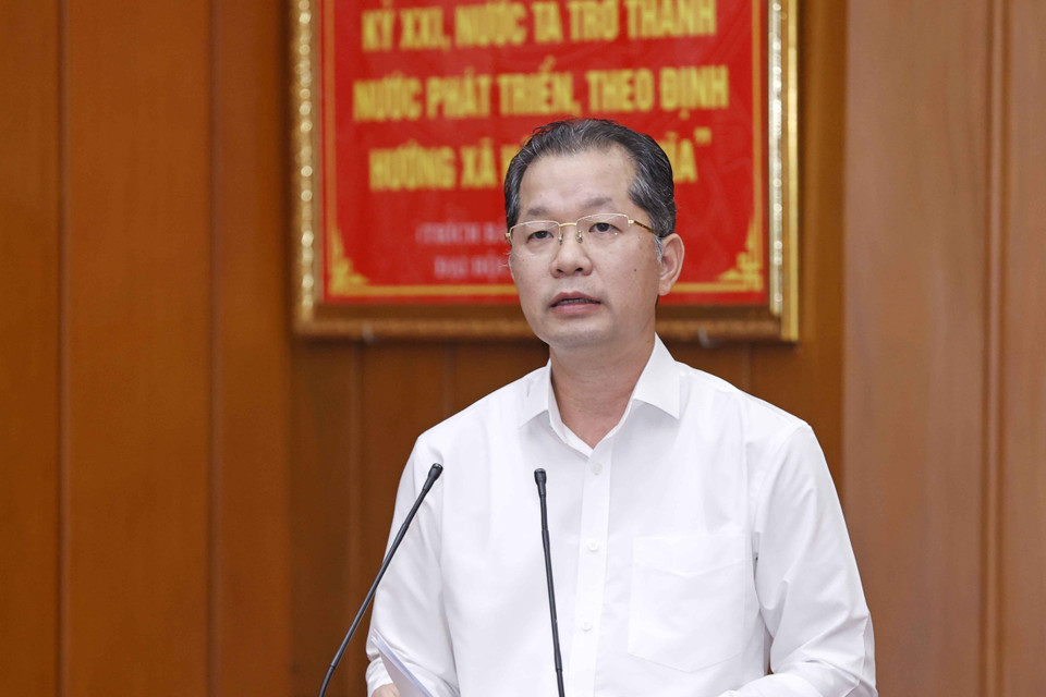 Bí thư Thành uỷ Đà Nẵng Nguyễn Văn Quảng phát biểu. (Ảnh: Doãn Tấn/TTXVN)