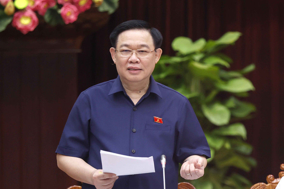 Chủ tịch Quốc hội bày tỏ tin tưởng Đà Nẵng sẽ có bước phát triển vượt bậc trong tương lai, tạo ra được động lực mới cho sự phát triển sau này. (Ảnh: Doãn Tấn/TTXVN)