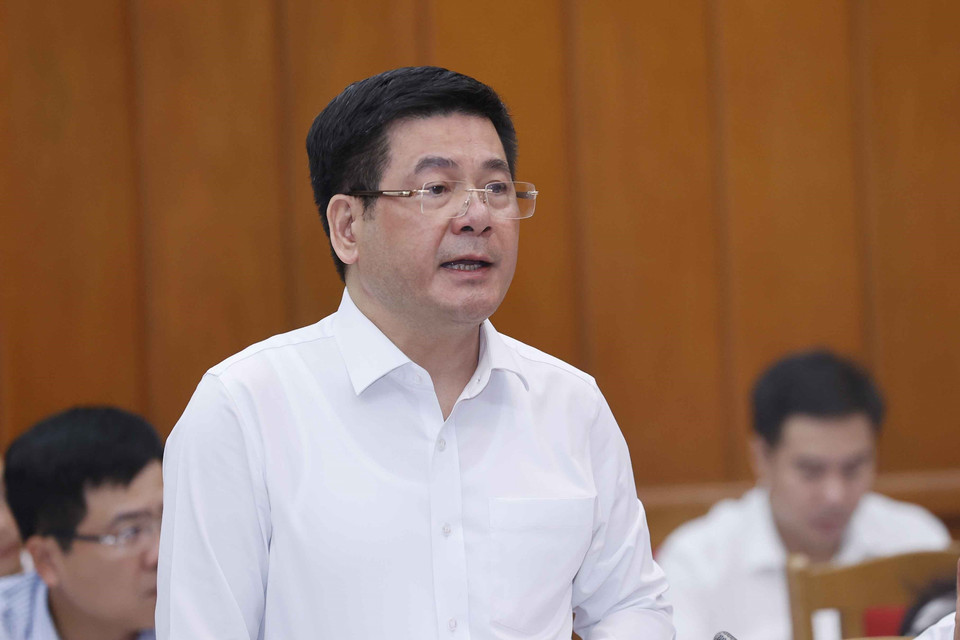 Bộ trưởng Bộ Công Thương Nguyễn Hồng Diên phát biểu. (Ảnh: Doãn Tấn/TTXVN)