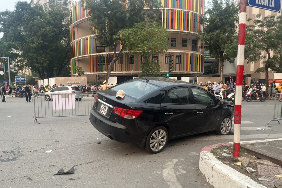 Hiện trường vụ tai nạn. (Ảnh: Lâm Khánh/TTXVN)