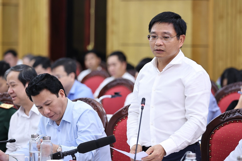 Bộ trưởng Bộ Giao thông vận tải Nguyễn Văn Thắng phát biểu. (Ảnh: Dương Giang/TTXVN)